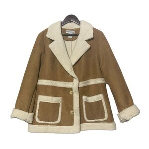 Seventh Avenue Faux Shearling Jacket  Fleece Jacket Autumn Winter Coat